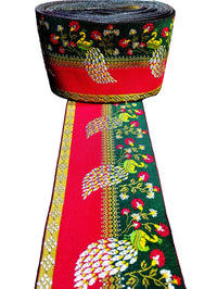 CARTZEYE Women's  Saree Falls Lace Border Reel Jacquard Woven Heavy Design Work for Saree, Kurti, Dresses, Bandhani, Lehenga, Decorative Ribbon