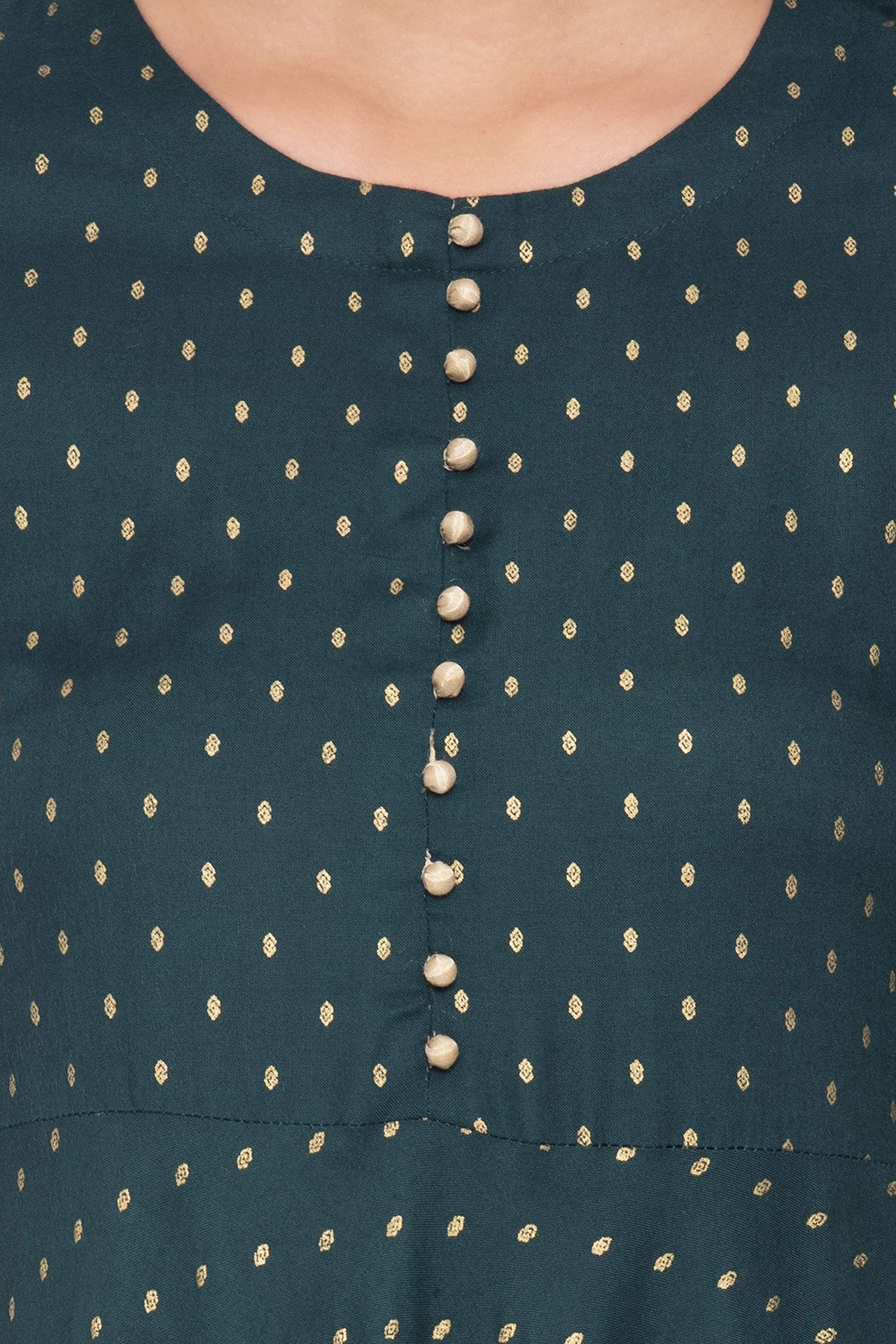 Amayra Women's  Rayon Anarkali Kurti With Palazzos