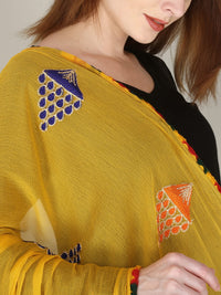 DIAMO Embroidered Chiffon Women's  Dupatta