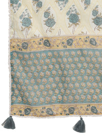 RAJMANDIRFABRICS Women's  Cotton Printed Straight Kurta Sharara With Dupatta Set