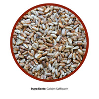 Lyric Golden Safflower Seed - Attracts Cardinals, Chickadees, Woodpeckers & More - 12 lb Bag 12 Pound (Pack of 1)