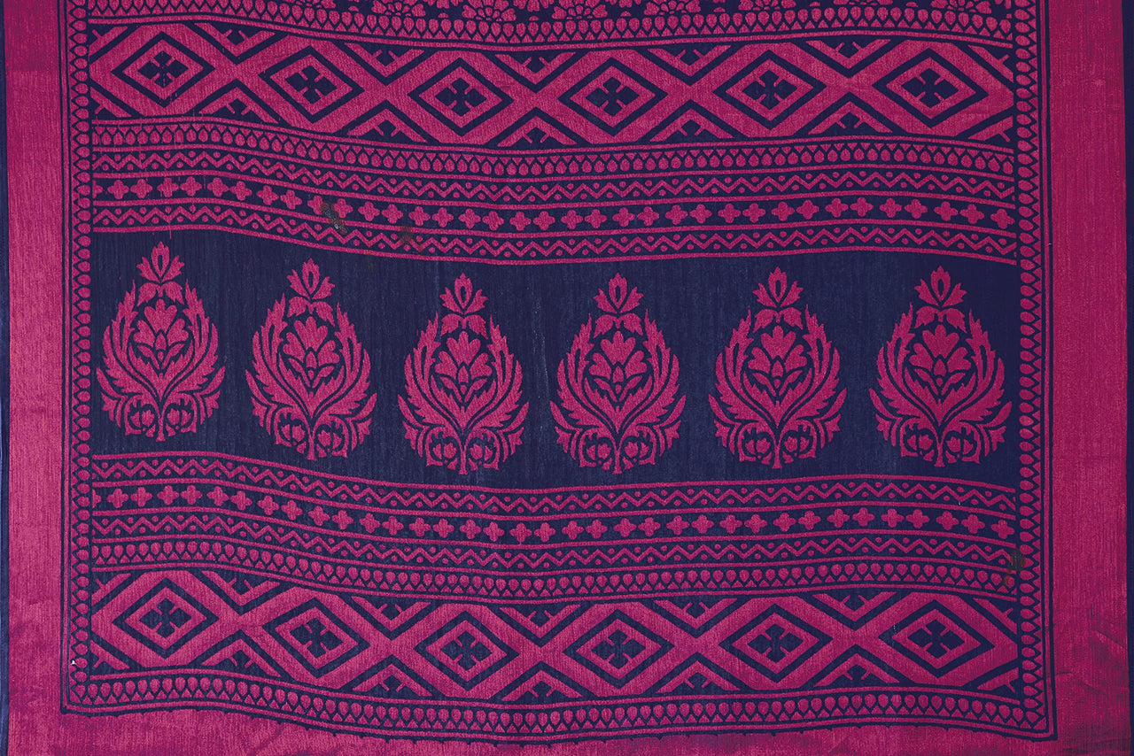 Winza Designer Women's  Chiffon Brasso Printed Saree with Blouse Piece (WDP Brasso Malini W)