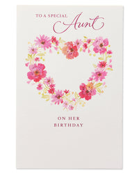 American Greetings Birthday Card for Aunt (Floral) Floral Birthday Card for Aunt