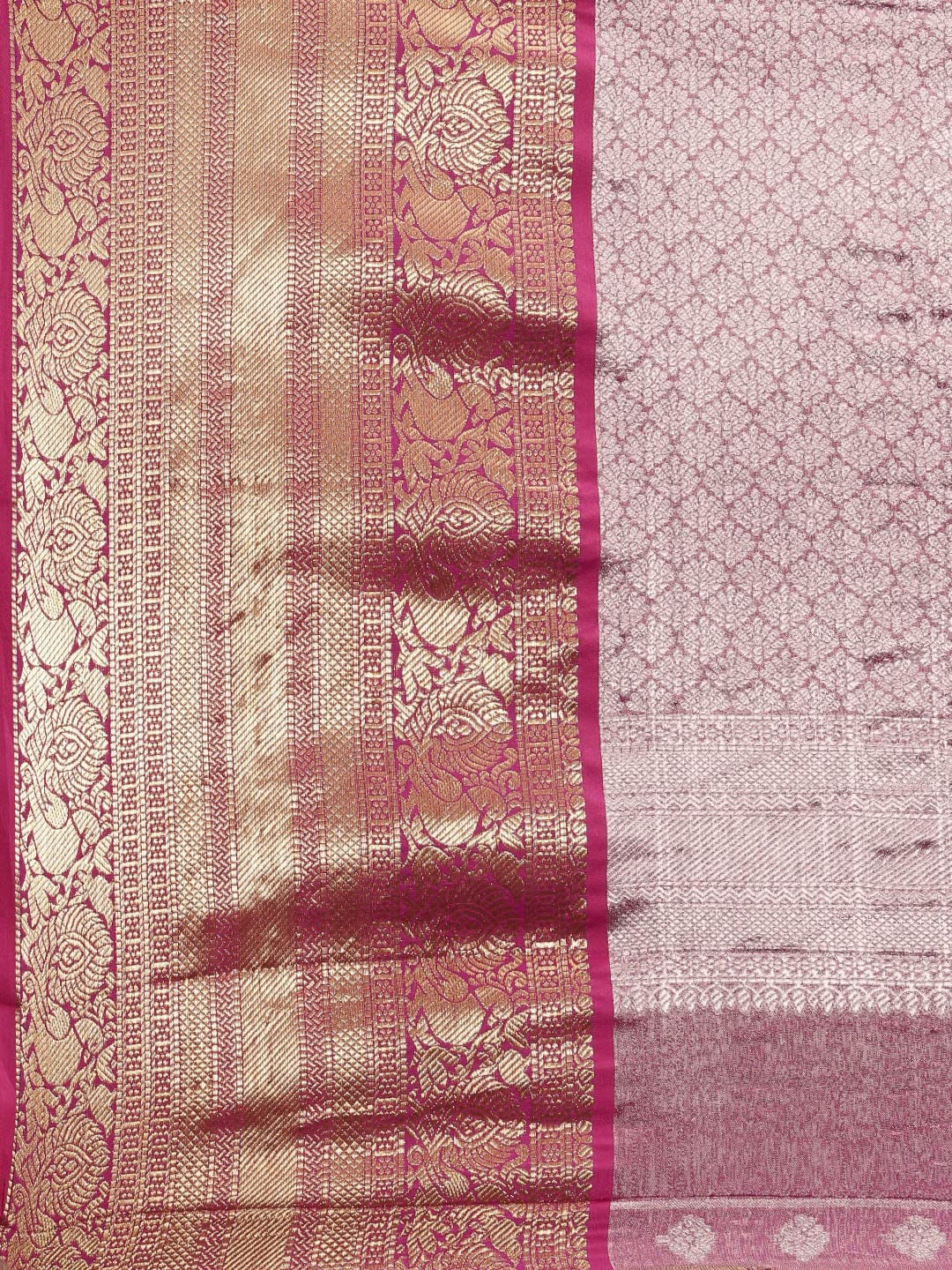 Pandadi Saree Women's  Arasi Soft Tissue Banarasi Silk Dharmavaram Pattu Saree With Unstiched Blouse Piece