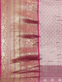 Pandadi Saree Women's  Arasi Soft Tissue Banarasi Silk Dharmavaram Pattu Saree With Unstiched Blouse Piece