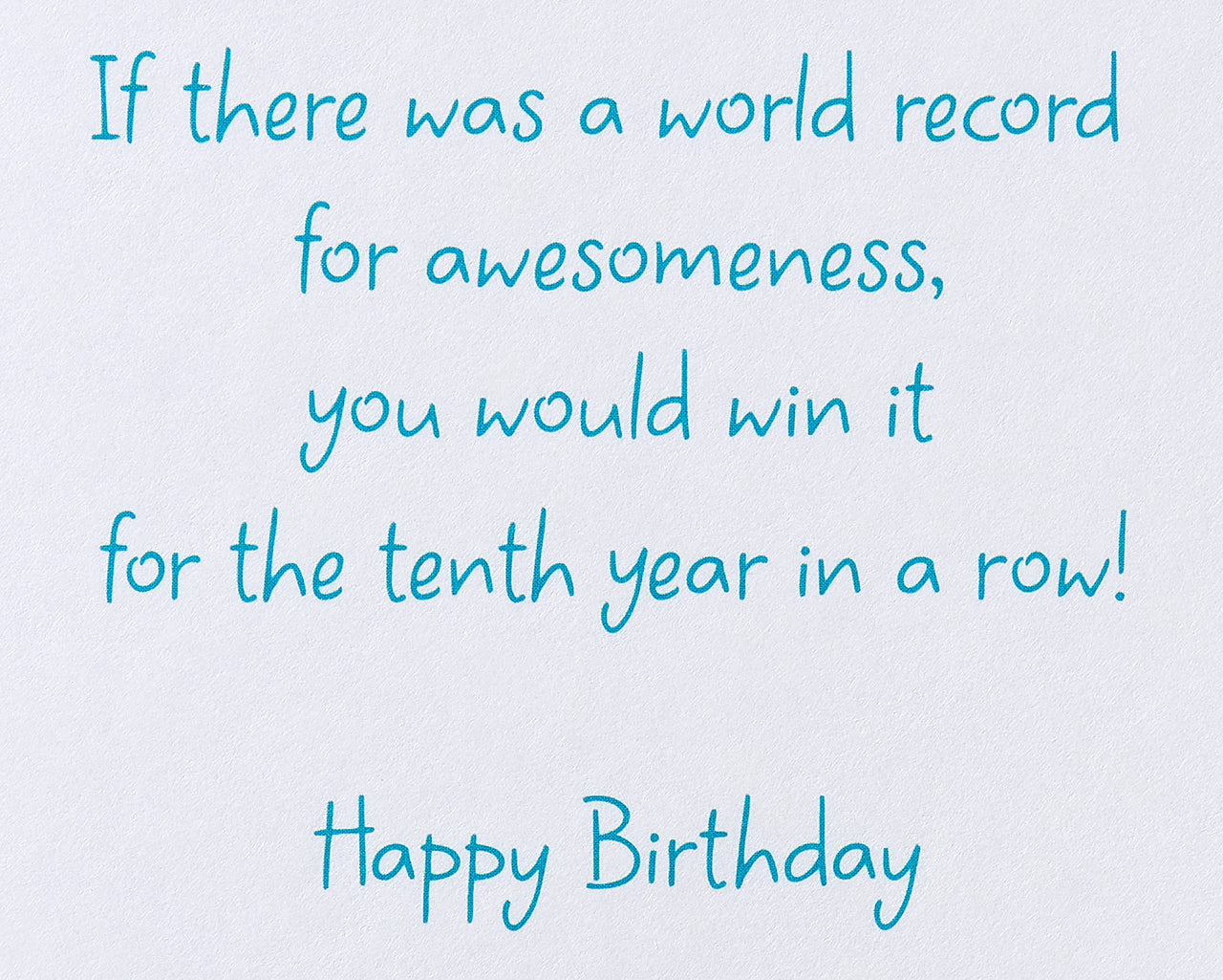 American Greetings 10th Birthday Card (Big 10) Big 10