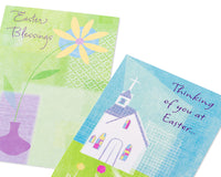 American Greetings Easter Cards with Envelopes, Church and Flower (6-Count)