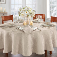 Elrene Home Fashions Caiden Elegance Damask Fabric Tablecloth, 90