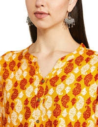 Karigari by Unlimited Women's  Rayon Classic Kurta