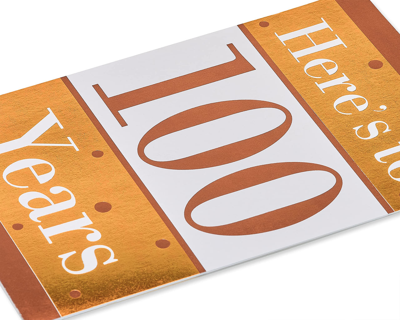 American Greetings 100th Birthday Card (Here's  To 100 Years)