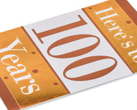 American Greetings 100th Birthday Card (Here's  To 100 Years)