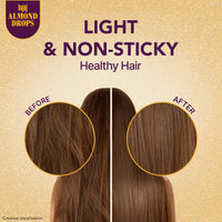 Bajaj Almond Drops Hair Oil, 625ml, Hair Oil, 6X Vitamin E, Almond Oil, Light and Non-Sticky, Hair Fall Control