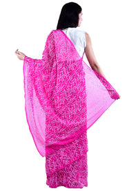 Lavangi Women's  Lucknow Chikankari Tepchi Work Georgette Saree