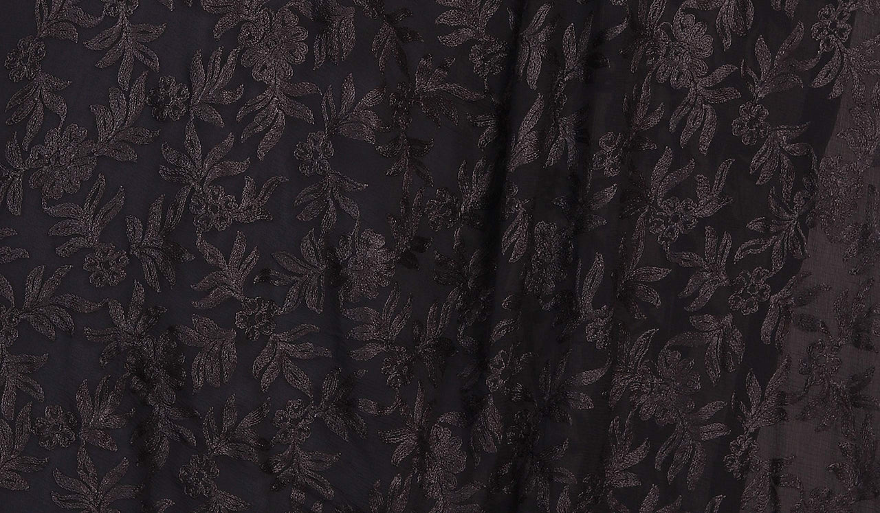 Akshar Llc Miss India Women's  Chiffon Dupatta With Goodembroidery Work