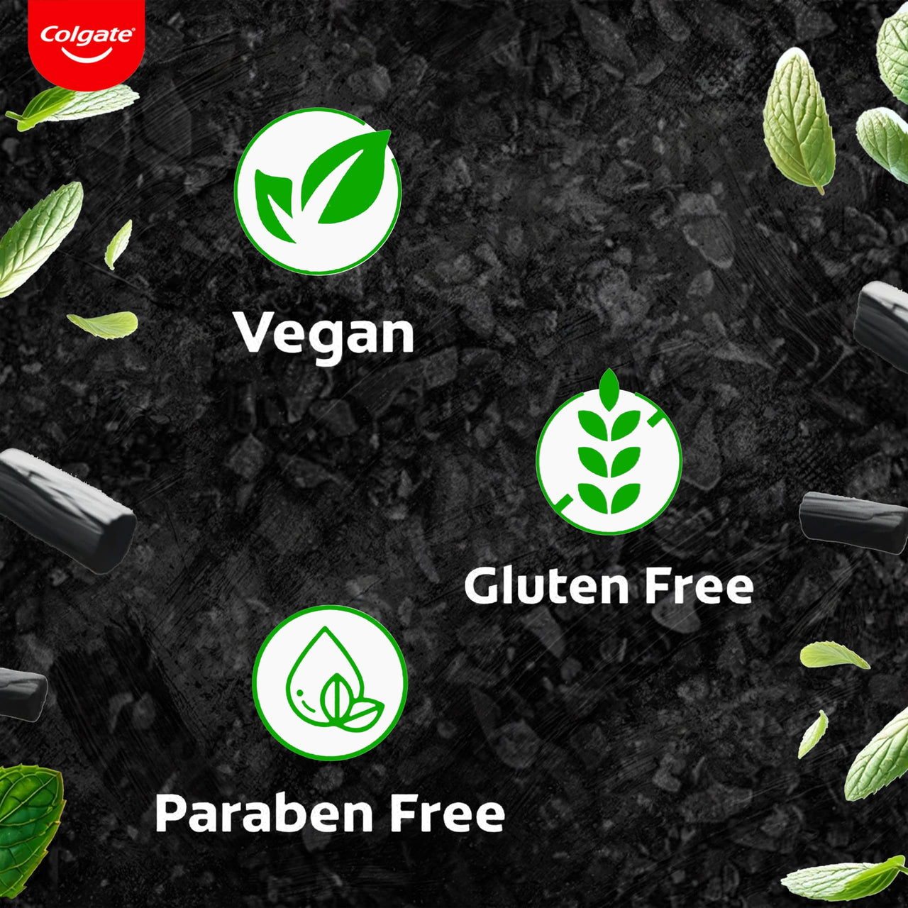 Colgate Charcoal Clean Black Gel Toothpaste, Combo Pack of 240g (120g x2) Deep Clean Tooth paste With Bamboo Charcoal & Wintergreen Mint For Plaque Removal & Tingling Fresh Mouth Experience