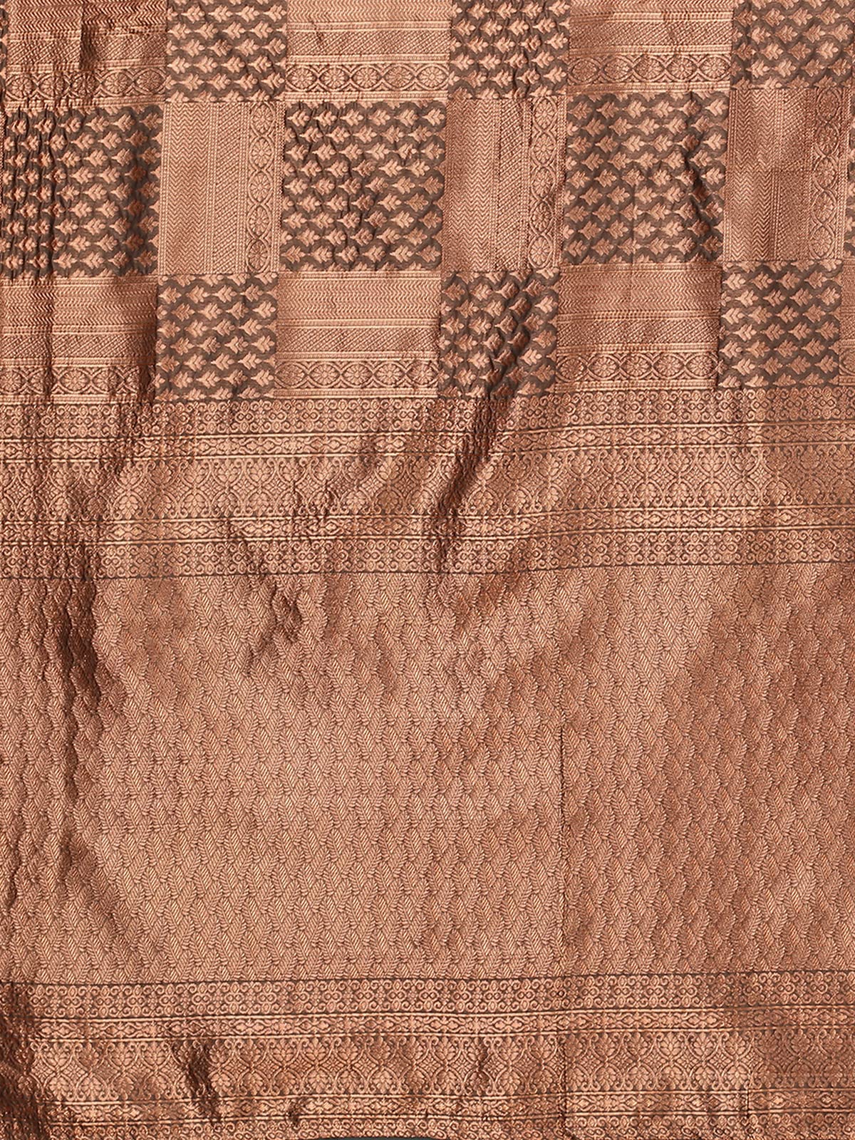 Satrani Women's Jacquard Poly Silk Saree With Unstitched Blouse Piece