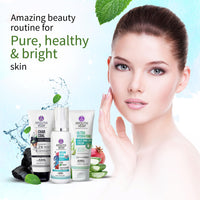Ayouthveda CTM Combo For Dirt Free Clear Skin, Dark Spots, Refreshes Complexion Charcoal Face Wash(100ml) | Ocean Mist(100ml) | Ultra Hydrating Face Emulsion Cream With Aloe Vera & Coconut Water(60g)