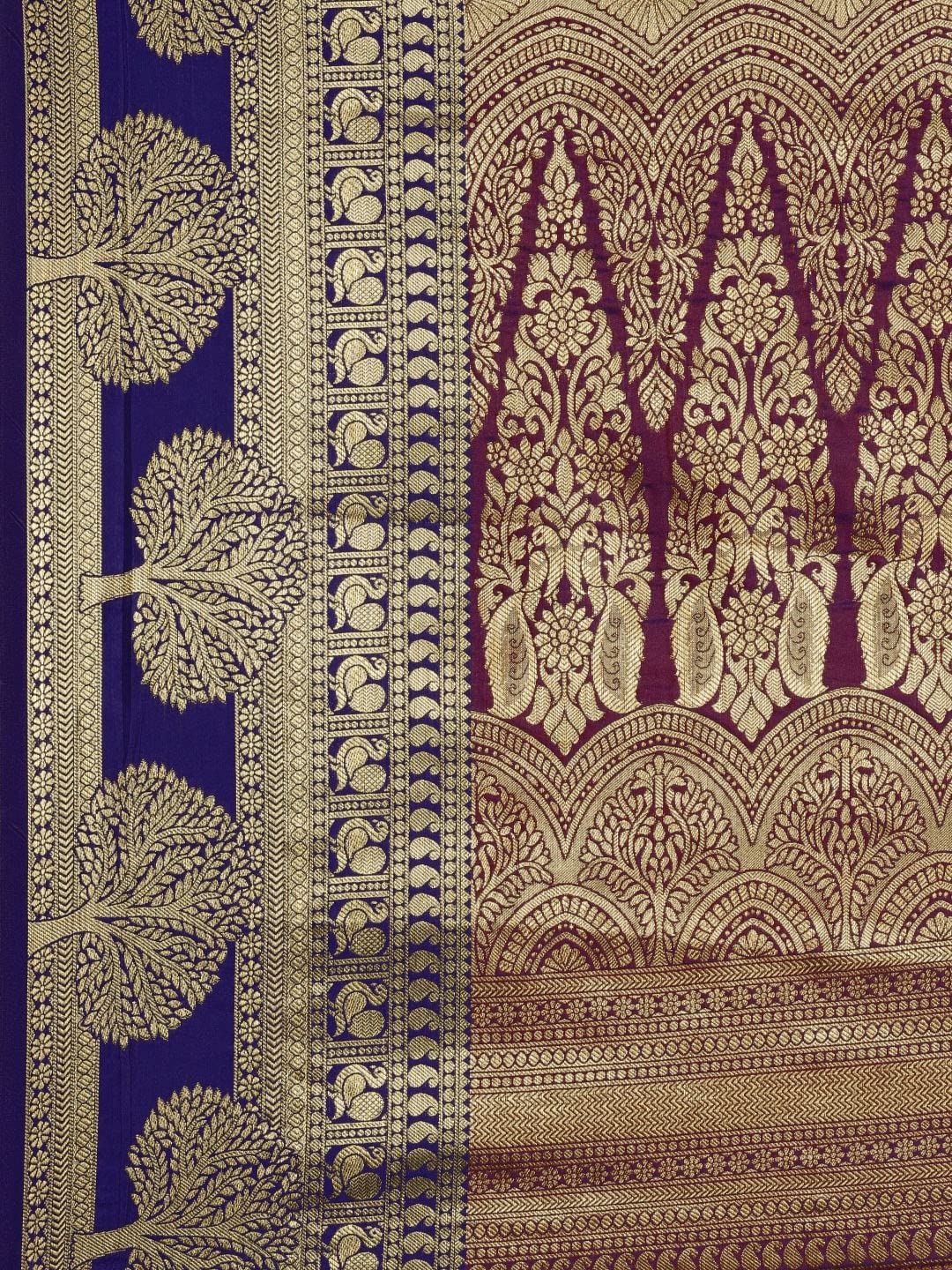 Pandadi Saree Women's  Banarasi Silk Saree With Unstitched Blouse Piece