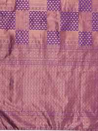 Satrani Women's Jacquard Poly Silk Saree With Unstitched Blouse Piece