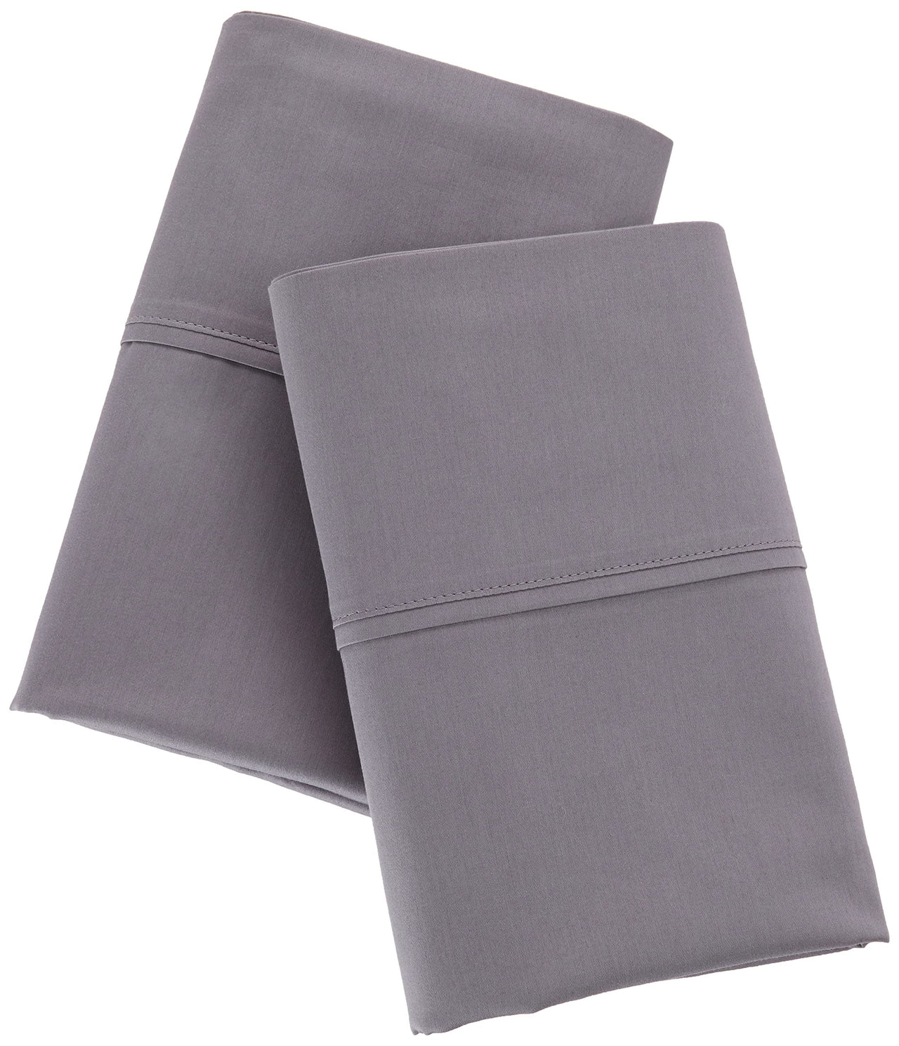 Aware 100% Organic Cotton 300 Thread Count Pillowcase Set, Dark Gray, King, 2 Pack, 40" x 20"