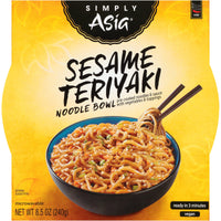 Simply Asia Sesame Teriyaki Noodle Bowl, 8.5 oz (Pack of 6)