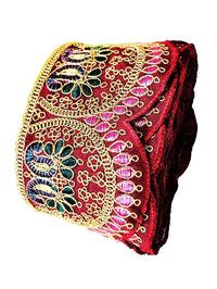 CARTZEYE Embroidery Heavy Work Trim Lace Border for Saree, Kurti, Dresses, Bandhani, Lehenga, Decorative Ribbon