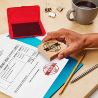 Avery Carter's  Felt Red Stamp Pad, 2.75 x 4.25 Inch Ink Pad (21071)