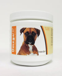 Healthy Breeds Boxer Omega HP Fatty Acid Skin and Coat Support Soft Chews 60 Count 60 Ct - Small/Medium Breeds