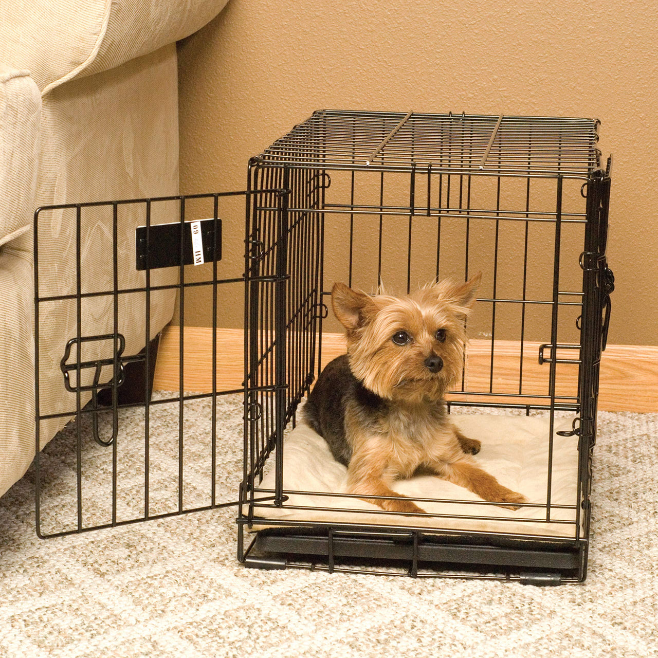 K&H Pet Products Self-Warming Crate Pad, Warming Dog Crate Bed, Machine Washable Dog Crate Mat, Tan Small 20 X 25 Inches