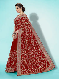 PANASH TRENDS Women's  Banarasi Barfi Silk Saree With Blouse Piece