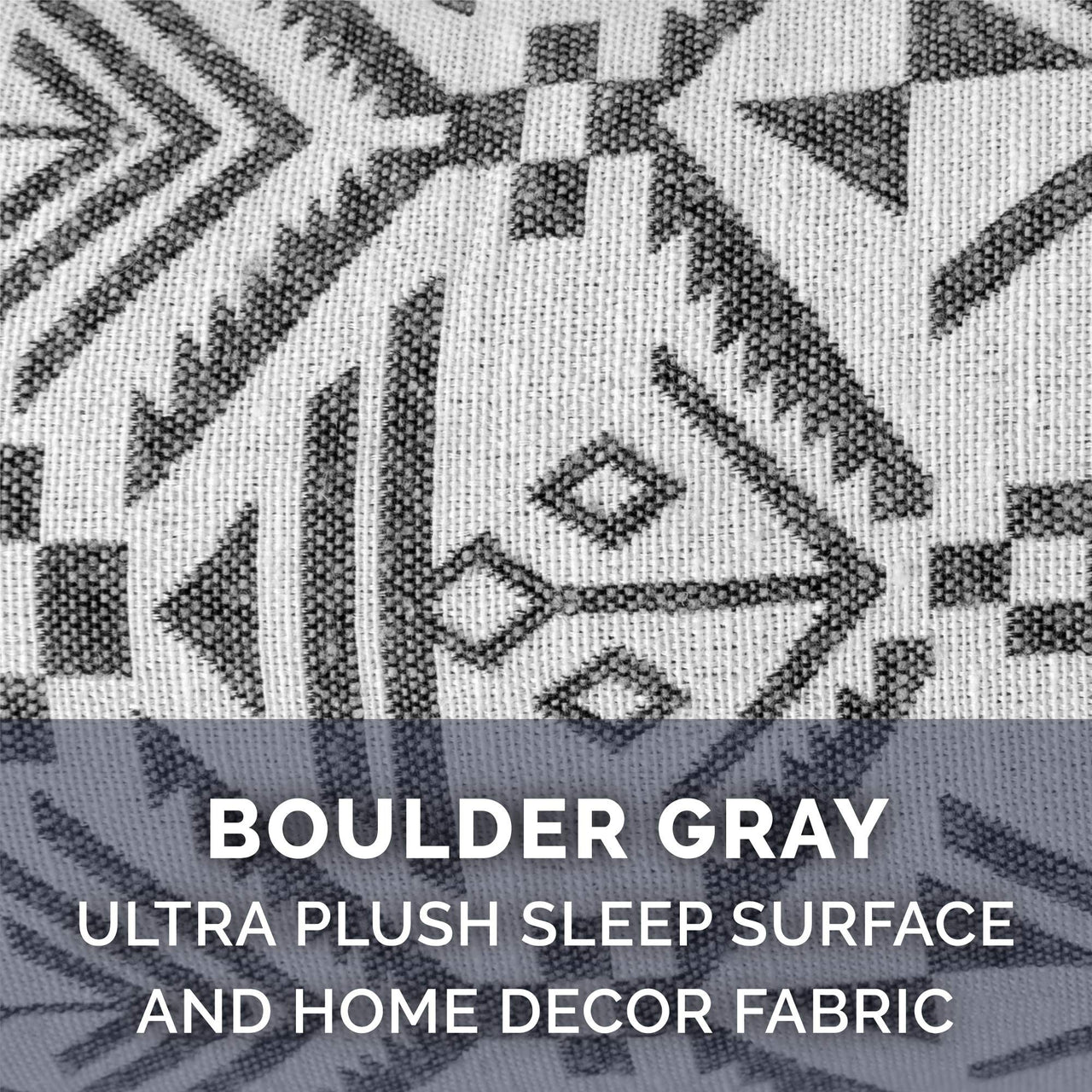Furhaven Replacement Dog Bed Cover Plush & Southwest Kilim Décor Sofa-Style, Machine Washable - Boulder Gray, Jumbo (X-Large) Cover Only 40.0"L x 32.0"W x 0.3"Th (Plush & Southwest Kilim Decor) Boulder Grey