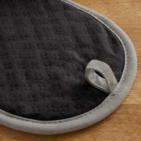 KitchenAid Asteroid Pot Holder 2-Pack Set, Black, 6.5