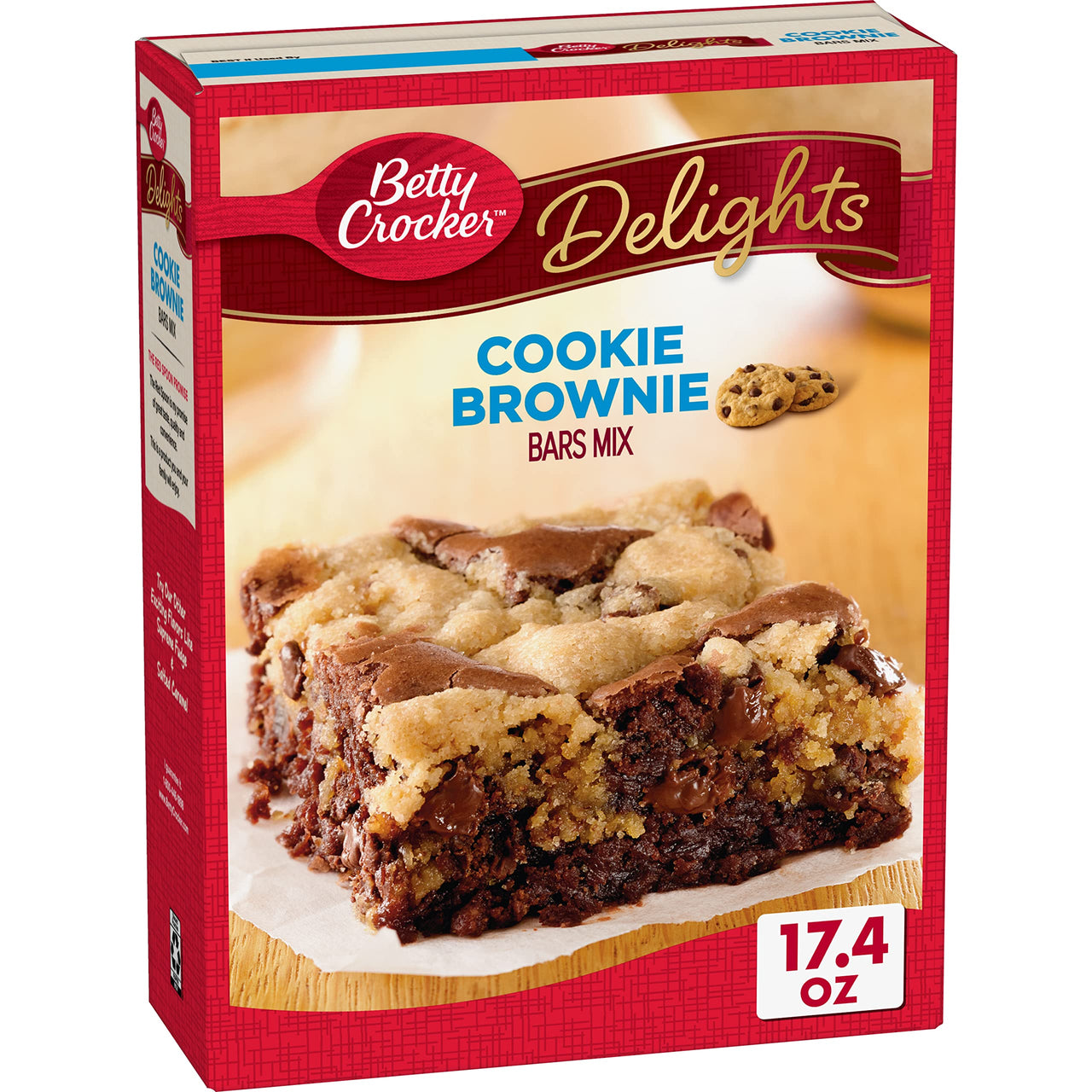 Betty Crocker Delights Cookie Brownie Bar Mix, 17.4 oz.
