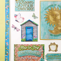 Eureka Curiosity Garden Gallery Wall Motivational Classroom Bulletin Board Set for Teachers, 26 Pieces