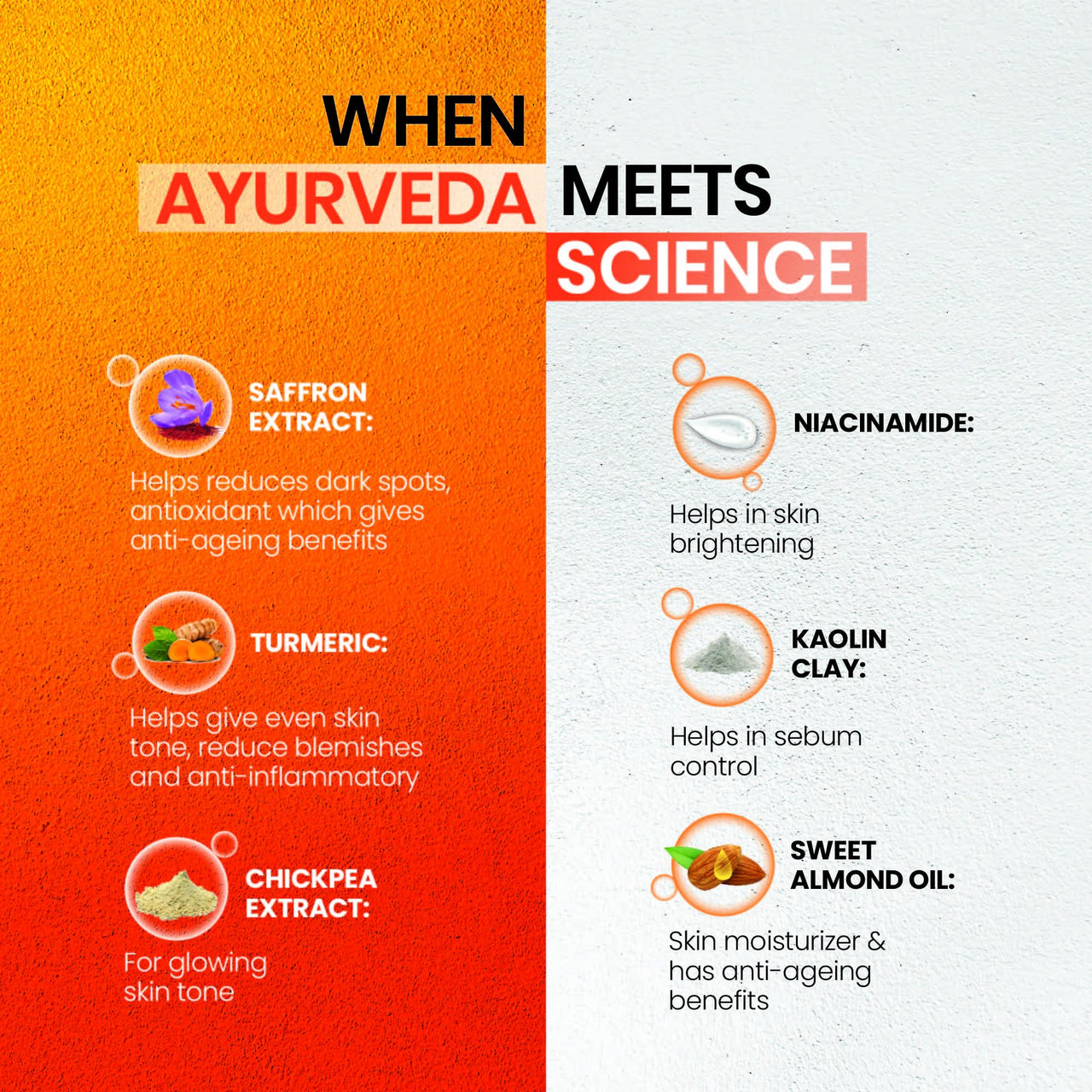 DABUR Kesar Ubtan Face Wash-100Ml|Enriched With Natural Turmeric, Niacinamide & Saffron To Brighten, Tone And Gently Exfoliate Skin|For Removing Tan, Dark Spots, Dirt & Impurities|For Men & Women