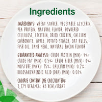 Nylabone Healthy Edibles Puppy Natural Long Lasting Dog Chew Treats Lamb & Apple Small/Regular (12 Count) 0.9166666666666666 Ounce (Pack of 12)