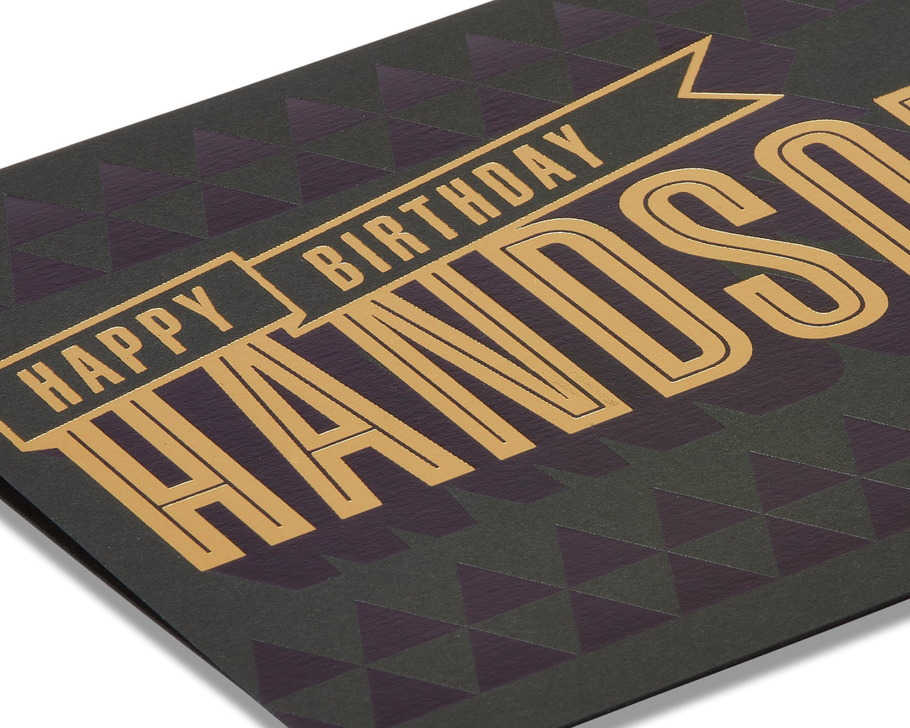 American Greetings Birthday Card for Him (Handsome) Dark Grey