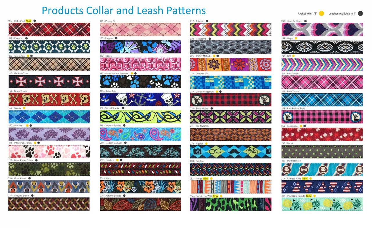 RC Pets 3/4" Martingale Training Collar, Small, Tropical Paisley