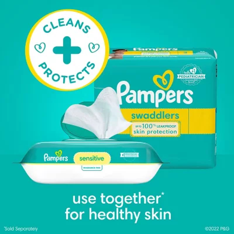 Pampers Sensitive Baby Wipes, Fragrance Free, 16 Pks., 896 Wipes