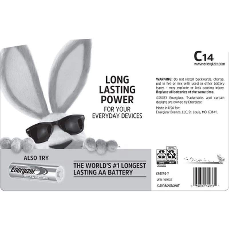 Energizer MAX C Alkaline Batteries, 14 Pk.