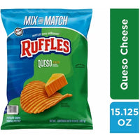 Ruffles Queso Cheese Flavored Potato Chips, 15.125 Oz.