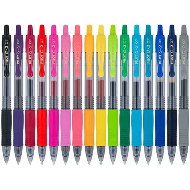 G2 Premium Gel Roller Assorted Ink 16Pk Fine Point