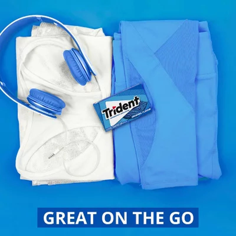 Trident Original Flavor Sugar Free Gum, 14 Pcs., 15 Pk.