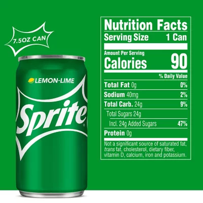 Sprite Mini Cans 7.5 Fl. Oz., 30 Pk.