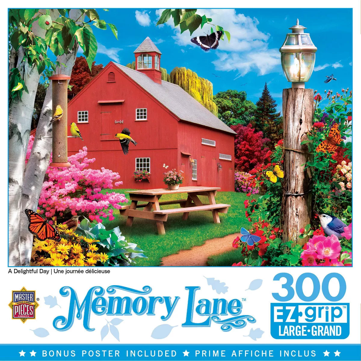 Masterpieces 300 Piece EZ Grip Jigsaw Puzzle - a Delightful Day - 18"X24".