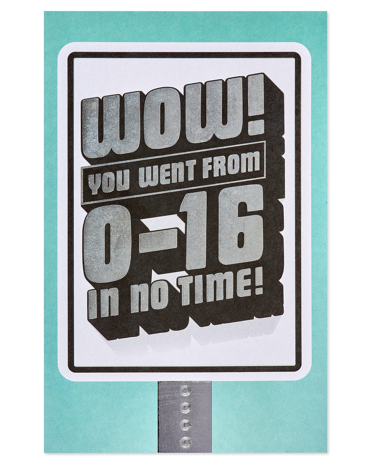 American Greetings 16th Birthday Card (Speeding Toward A Great Year) Speeding Toward A Great Year