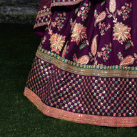 Zeel Clothing Women's  Silk Semi-Stitched Lehenga Choli (7034-Wedding-Bridal-Latest-New; Free)