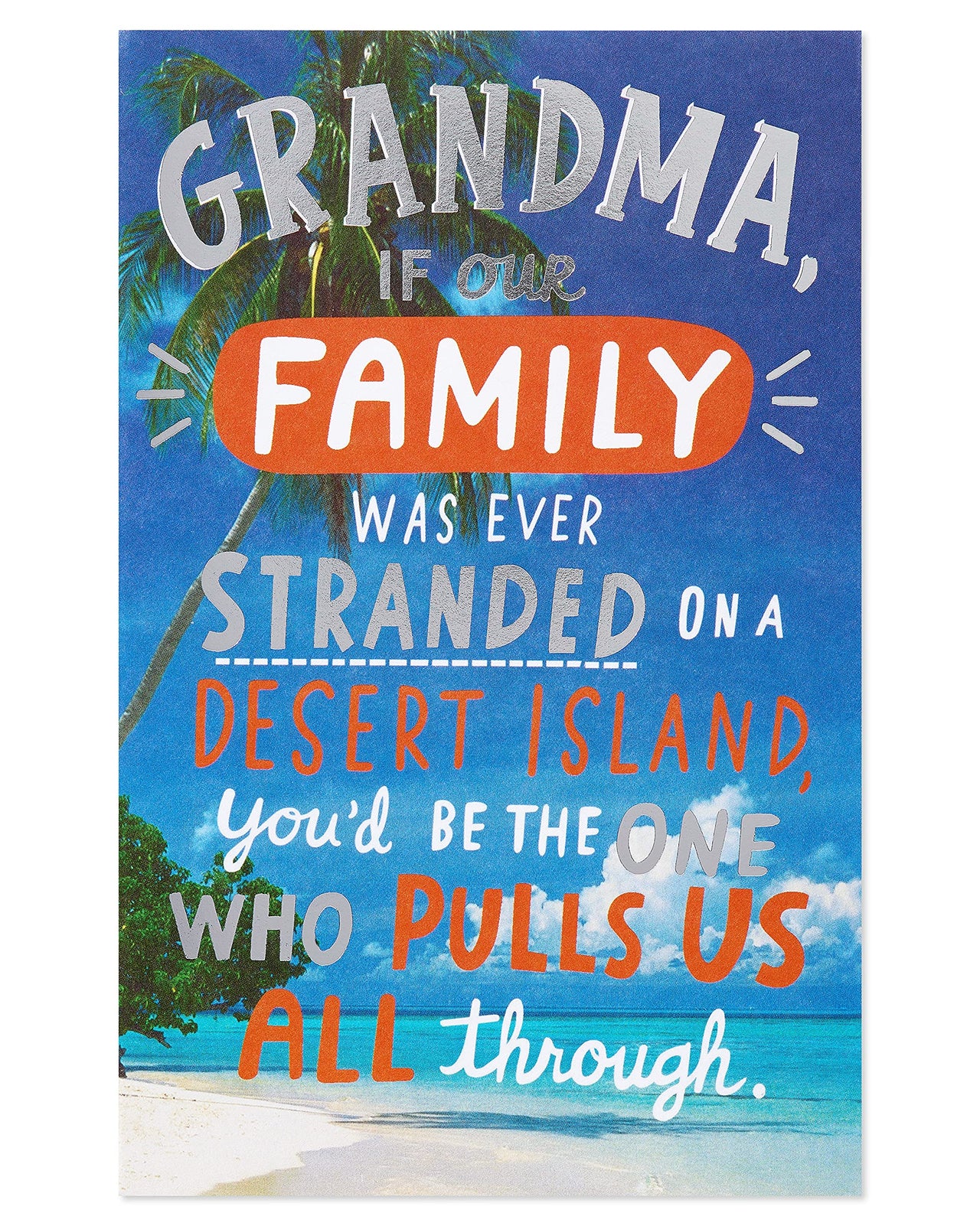 American Greetings Funny Birthday Card for Grandma (Desert Island) Desert Island