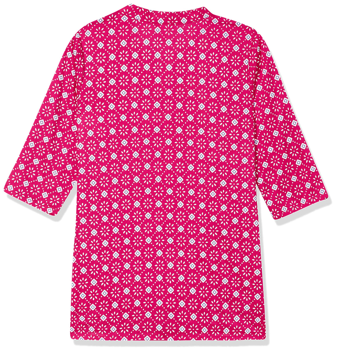 Amazon Brand - Jam & Honey Girl's  Cotton Regular Short Kurti PEACH 2 2 Years-3 Years