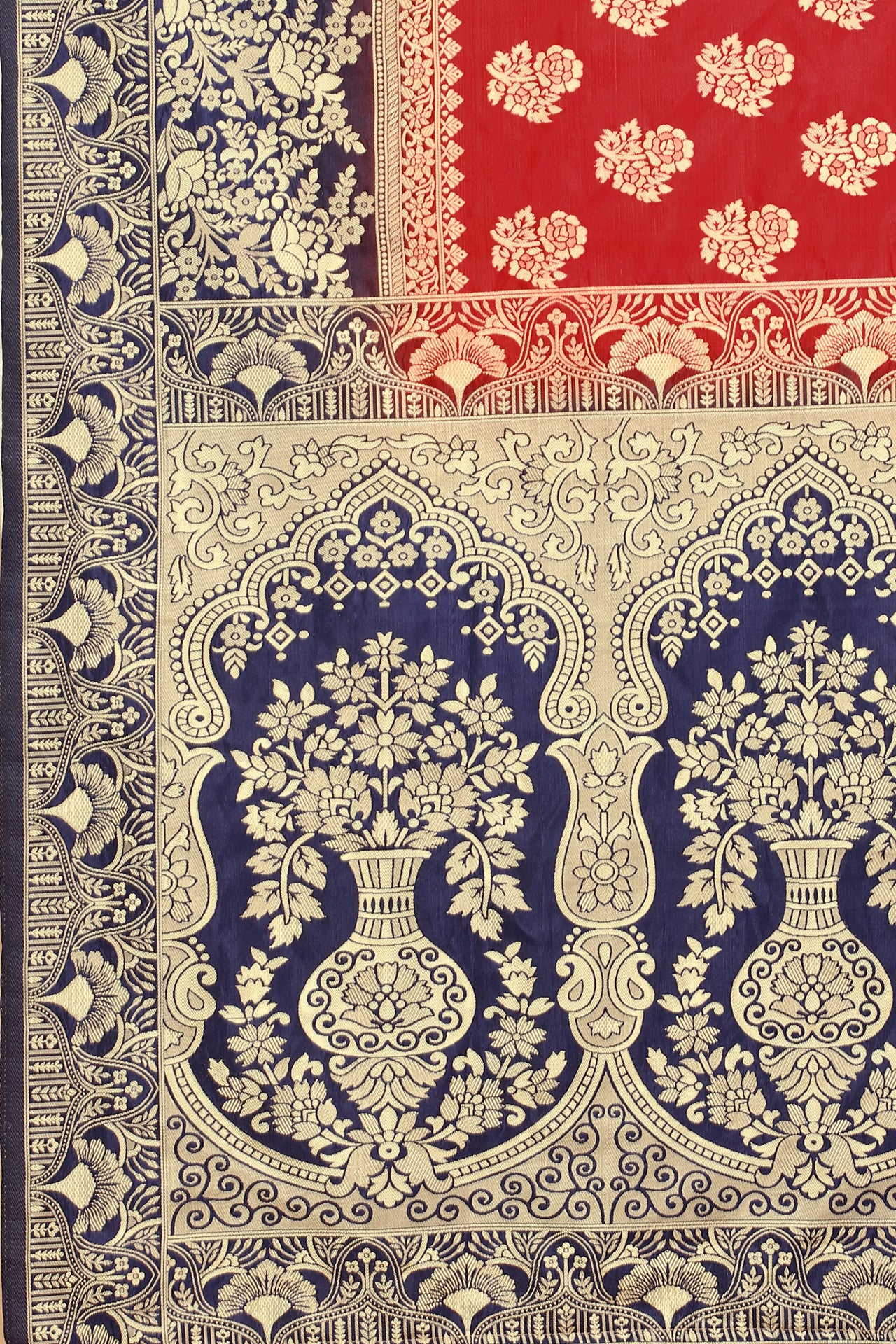 SATYAM WEAVES Women's  Banarasi Cotton Silk Saree With Blouse Piece